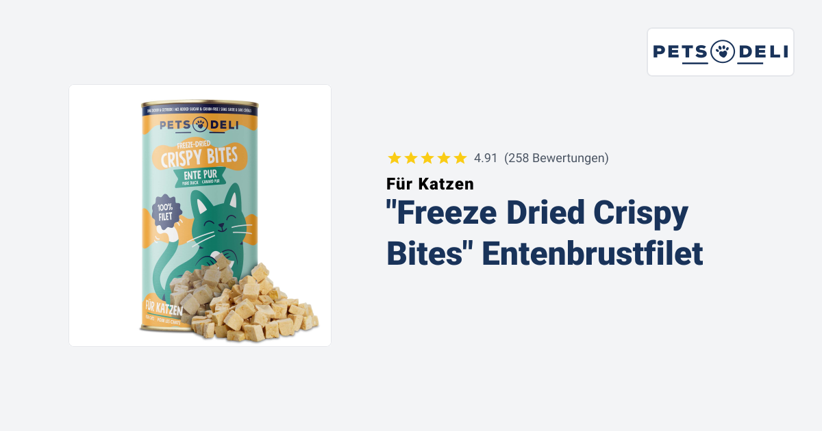 Crispy Bites Duck Breast Fillet for Cats - Pets Deli