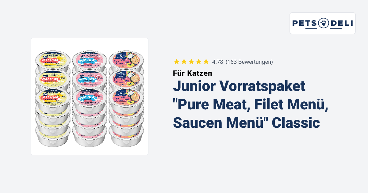 Junior Nassfutter Vorratspaket fr Kitten - Pets Deli